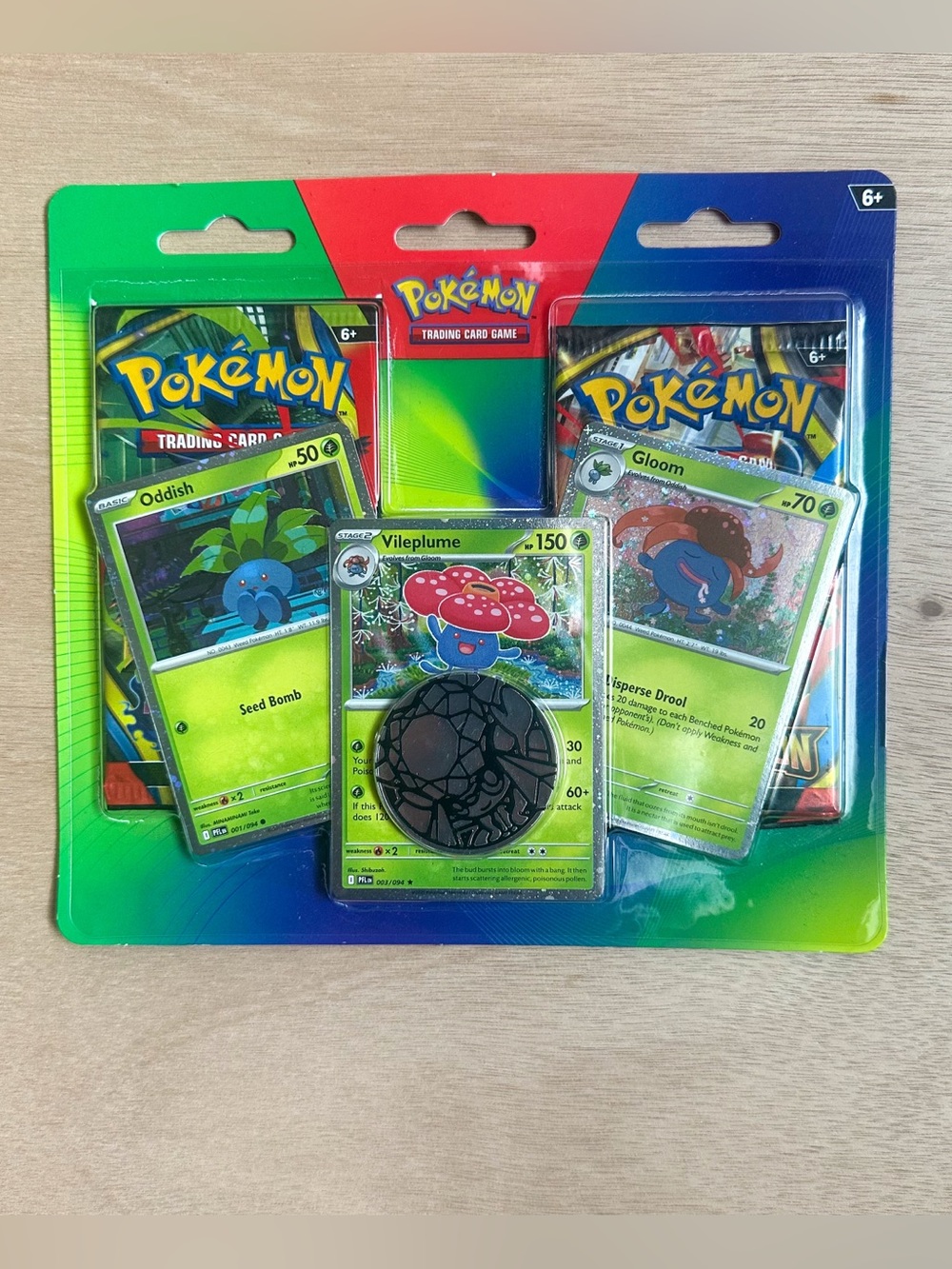 Pokemon TCG: Mega Evolution 2 Pack Blister - Oddish Gloom Vileplume Promo SEALED